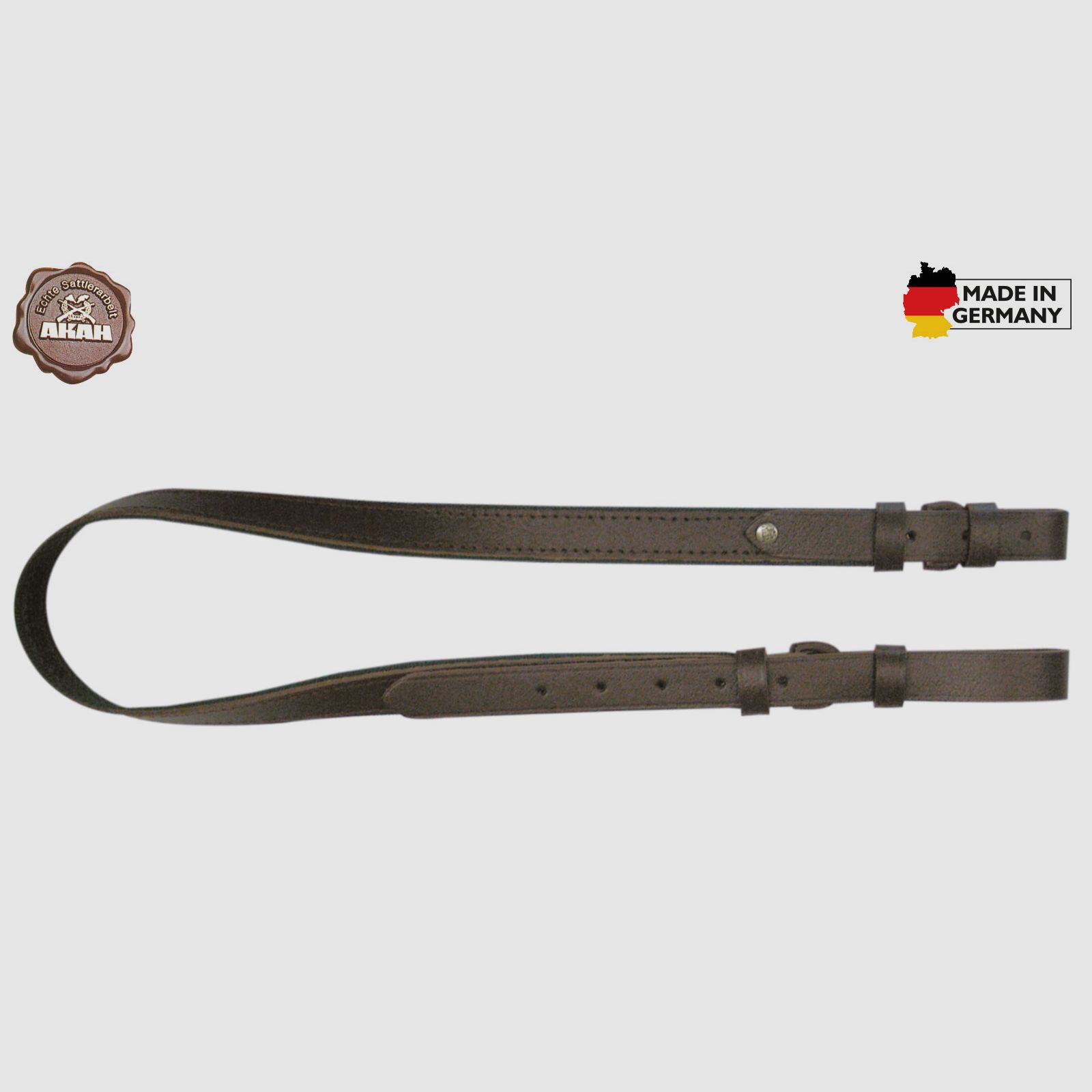 Sangle de fusil AKAH rivetée en cuir de vache