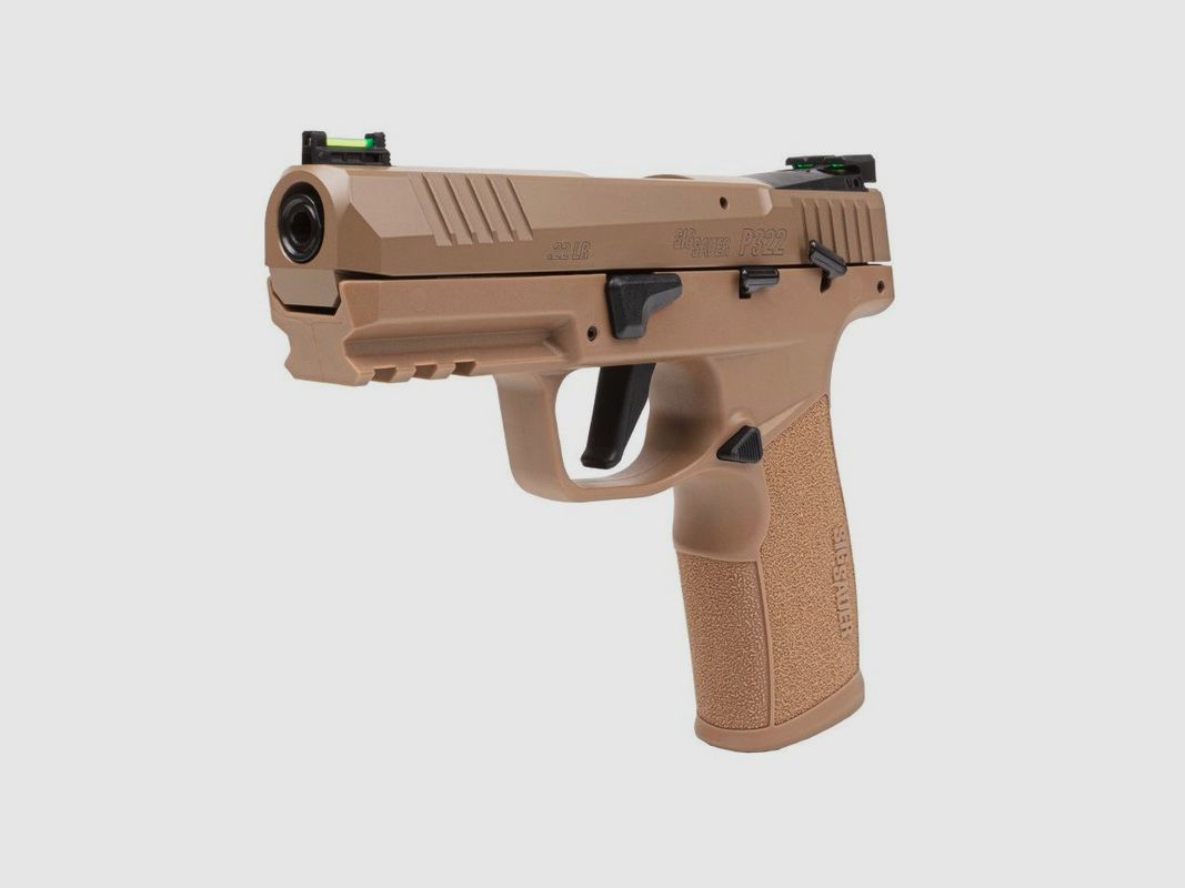 SIG SAUER P322, optic ready, SAO, optic fiber, cal. .22LR, coyote, Bild 2 von 4