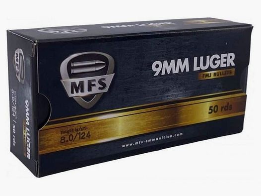 MUNITIE MFS KAL 9X19 FMJ/1000