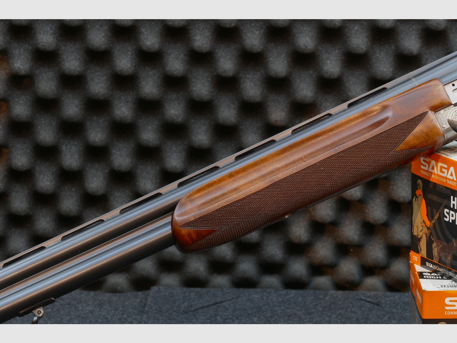 Winchester Super Grade – 12/70, Bockdoppelflinte, Schrankwaffe, Top Zustand