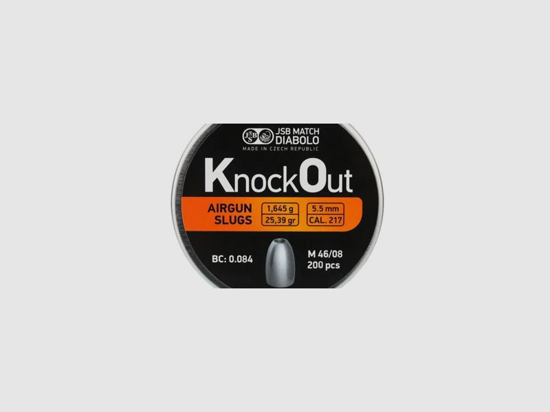 JSB Knock Out Geschosse 5,5 mm (.217) | 25,39 grains, Bild 2 von 3