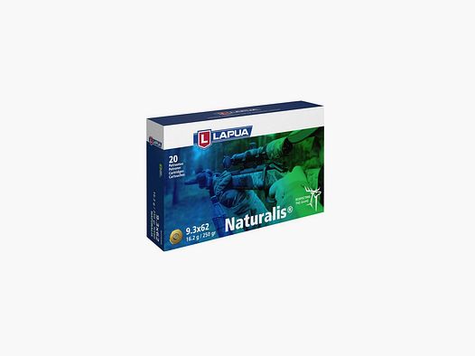 Cartucce LAPUA - 9,3 x 62 NATURALIS 16,2 g - 250 gr