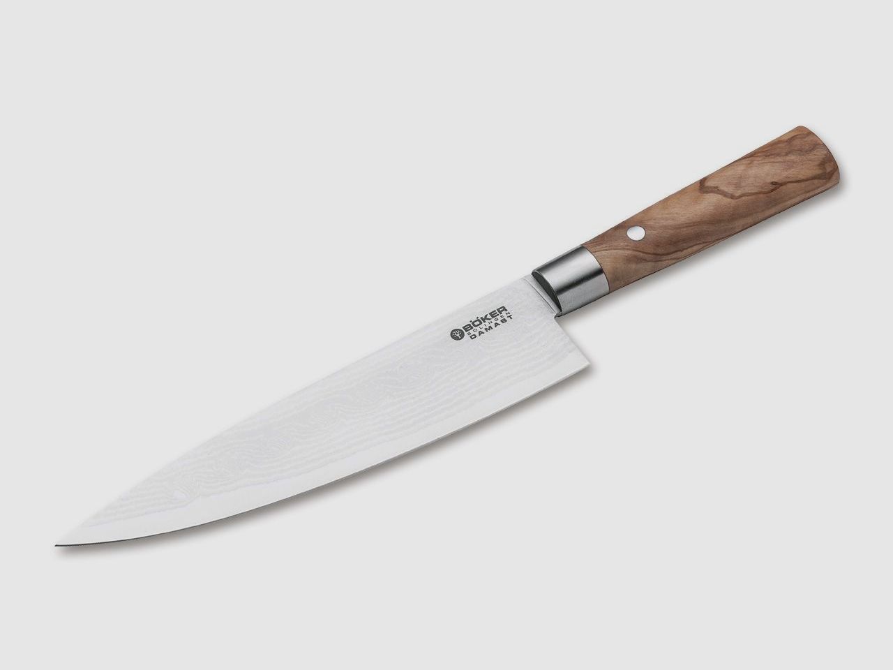 BKER DAMAST Messer OLIVE groes KOCHMESSER