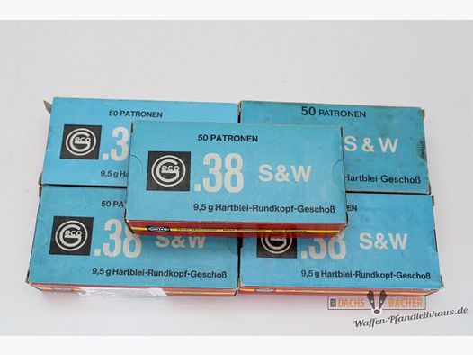 GECO .38 S&W Hartblei Runkopf 9,5g 50 Schuß