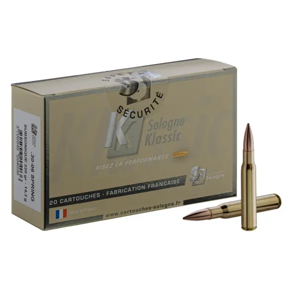Jagdbälle Sologne Subsonisch Kaliber 30.06 Nosler BallisticTip