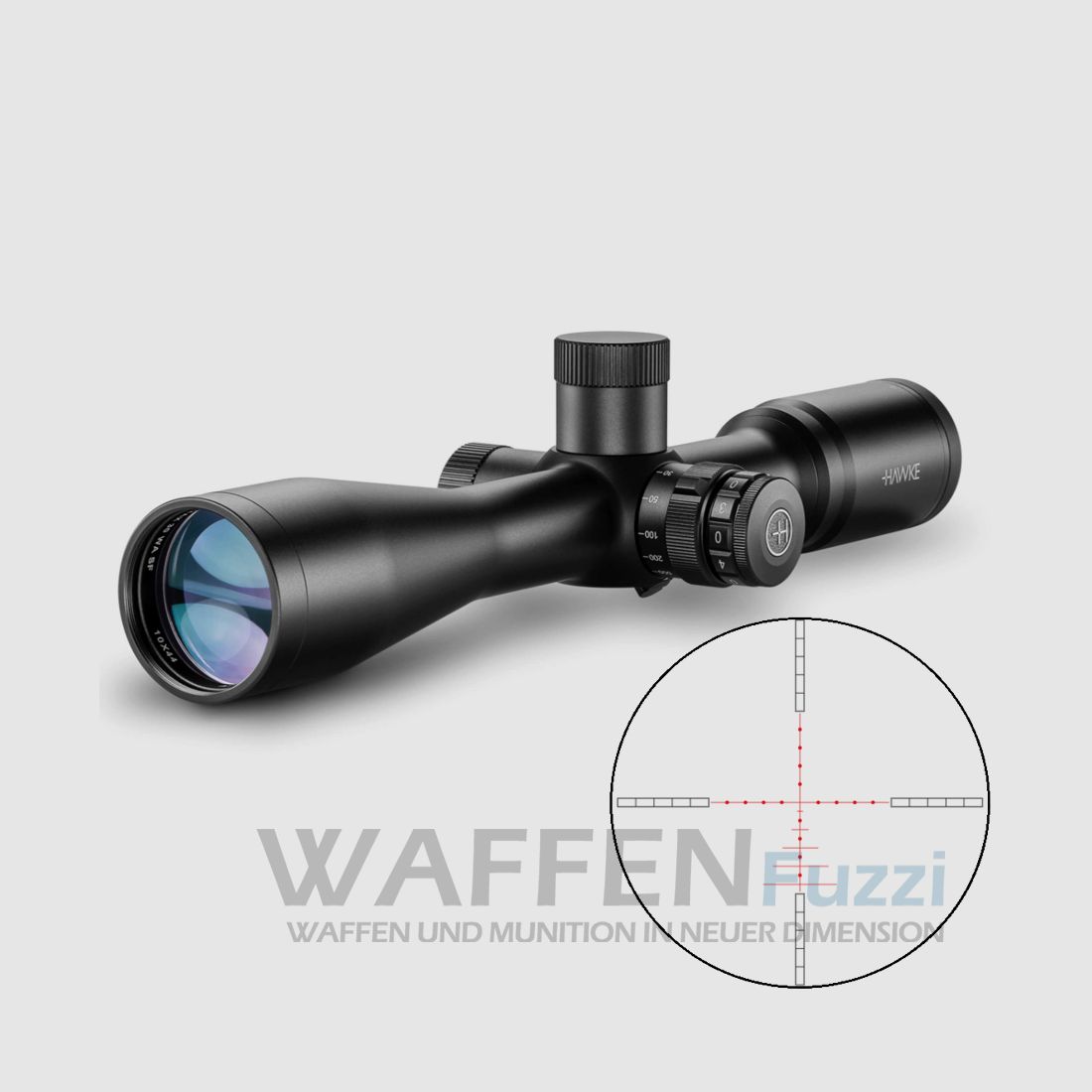 Hawke Airmax 30 WA 10x44 SF reticolo AMX illuminato