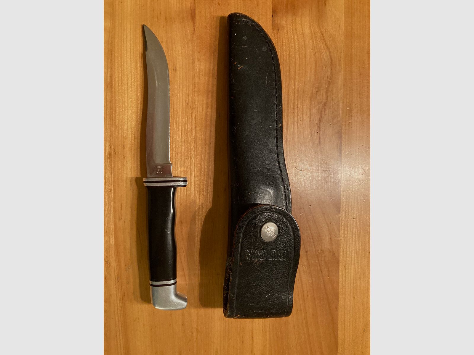 Buck 105 Messer mit Original-Lederscheide
