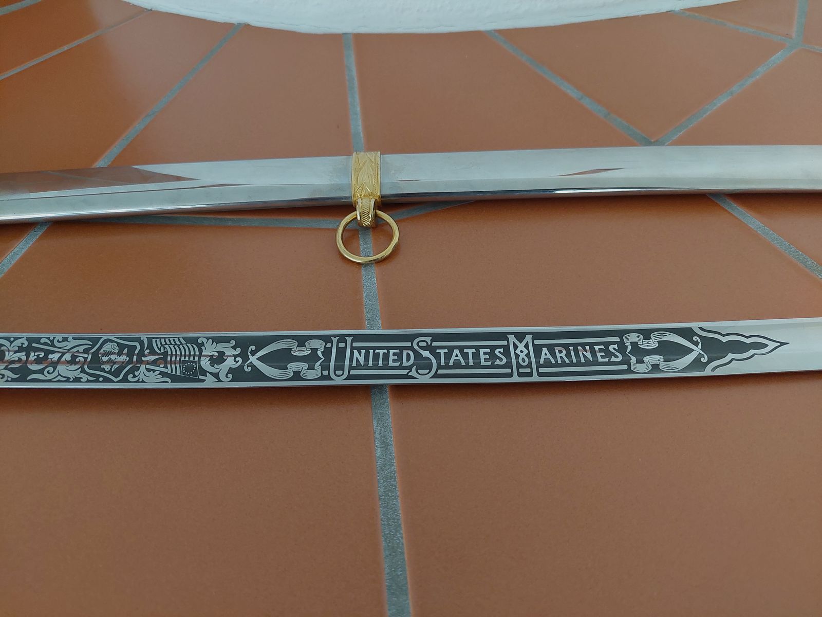 WKC saber / rapier, USA Art.1012 SerialNo. 6-82, 24 karat gold-plated