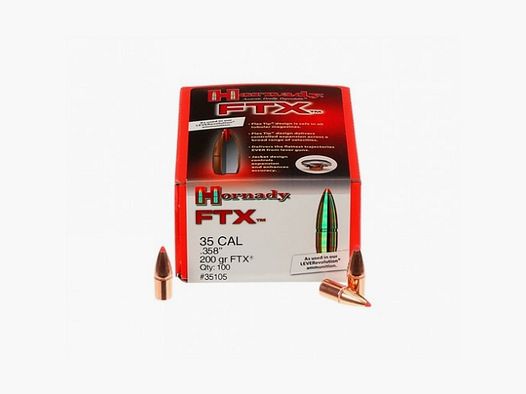 PUNTAS HORNADY FTX-35 CAL .358 200 GR FTX®- 100 UDS.