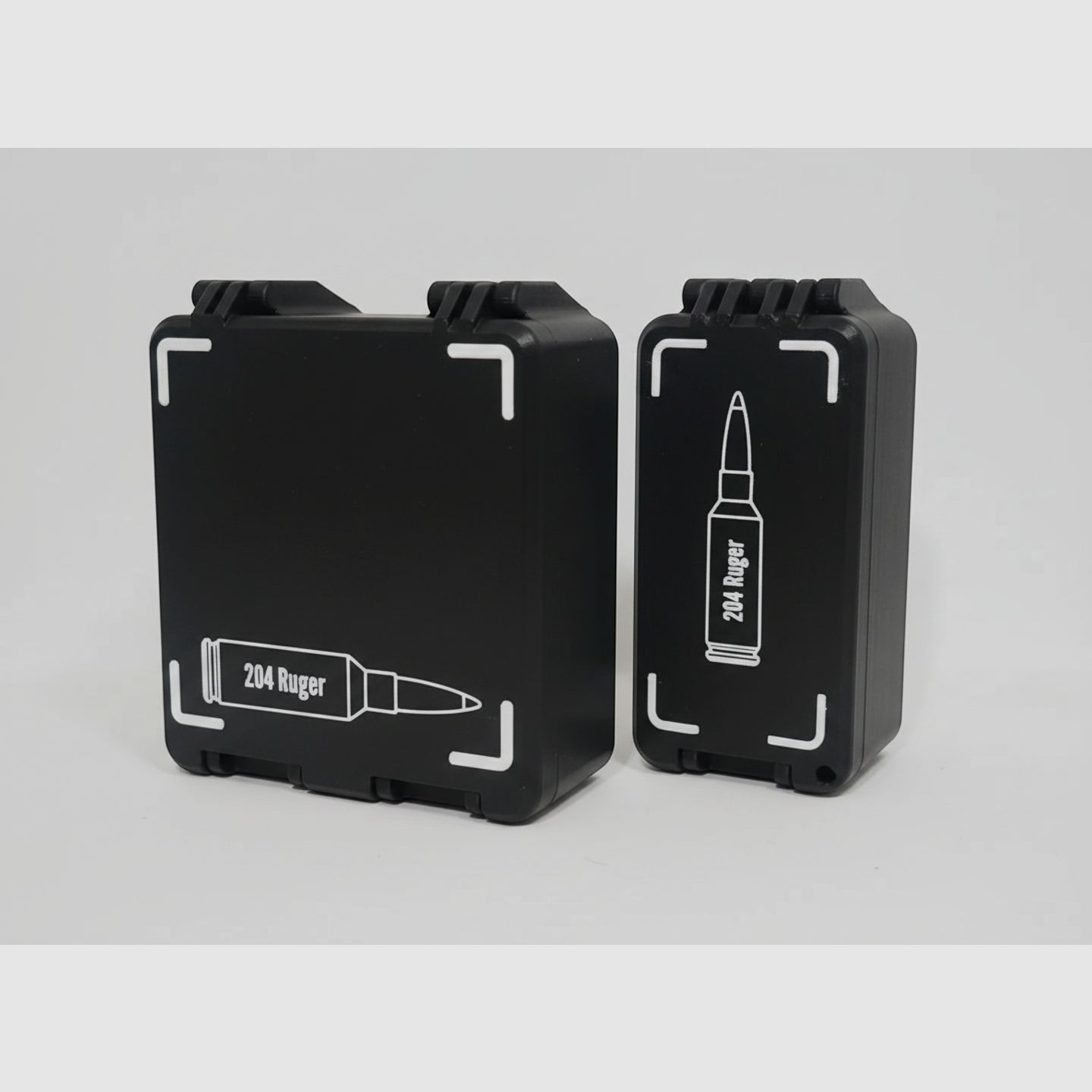Filamelt Munitionsbox / 204 Ruger / 'Klapp- / Rastdeckel' / Patronenbox, Ammo Box