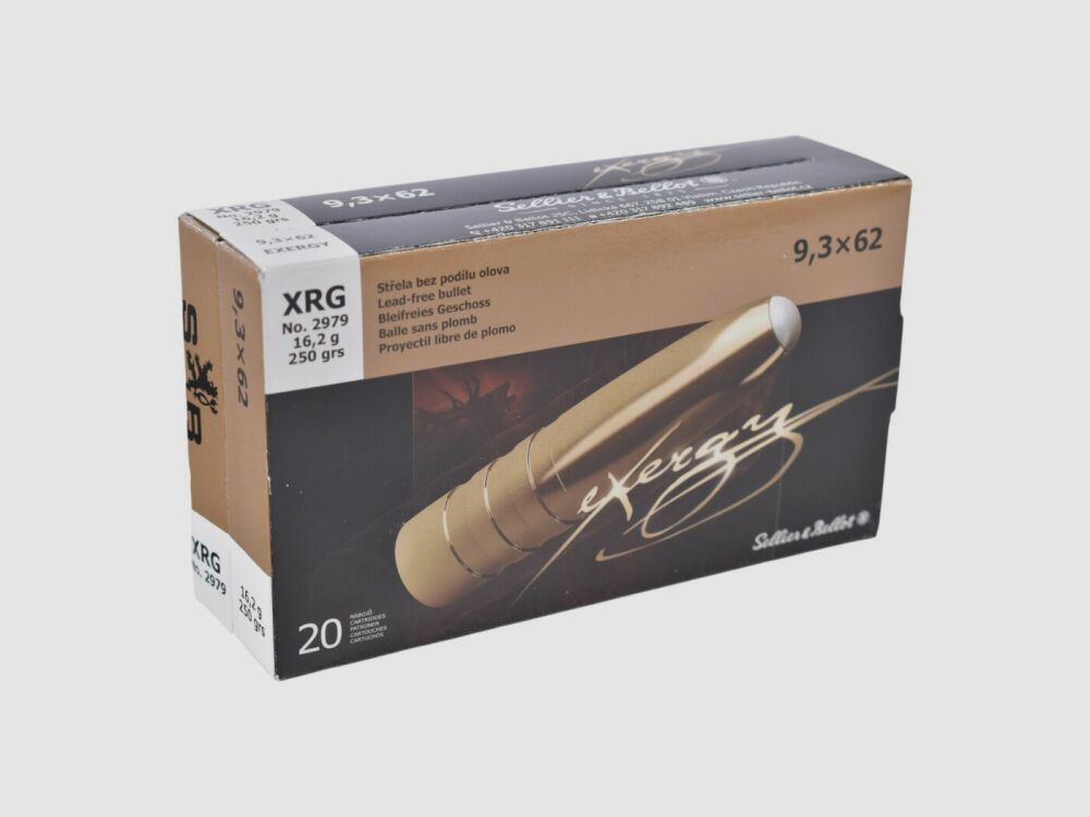 Sellier & Bellot 9,3x62 XRG 250grs / 16,2g