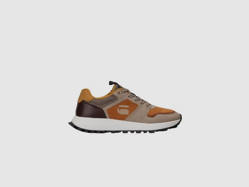 G-Star Herren Sneaker Theq Run Taupe/Orange 43