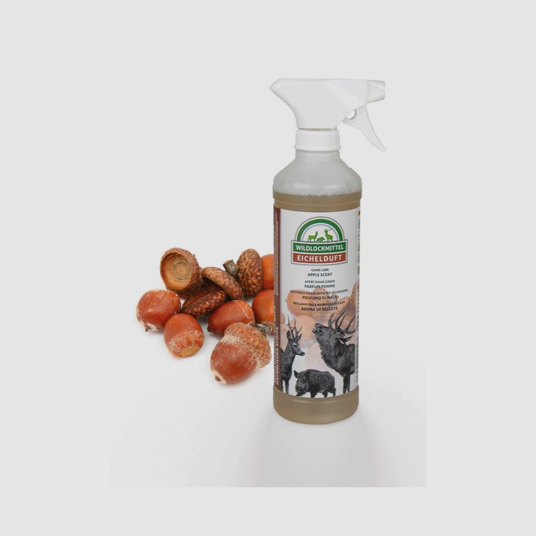 Aantrekkers Aas ca. 500 ml - spuitfles - Eikels geur