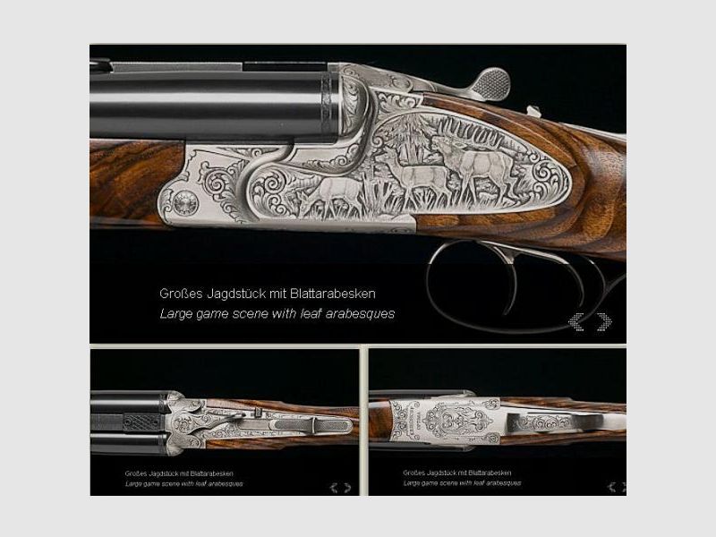 KRIEGHOFF Mehrpreis für Neuwaffe Gravur: Seitenplatte II Optima-Ultra-Classic-Hubertus