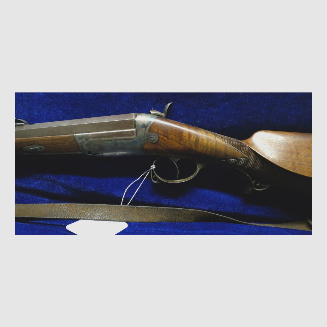 Joseph Unger Graz einläufige Hahn-Flinte mit Damastlauf Einzelanfertigung - 16/70