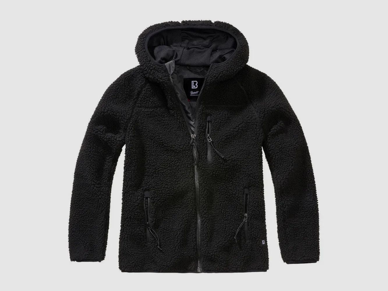 Brandit Brandit Jacke Teddyfleecejacket Hood schwarz Frauen