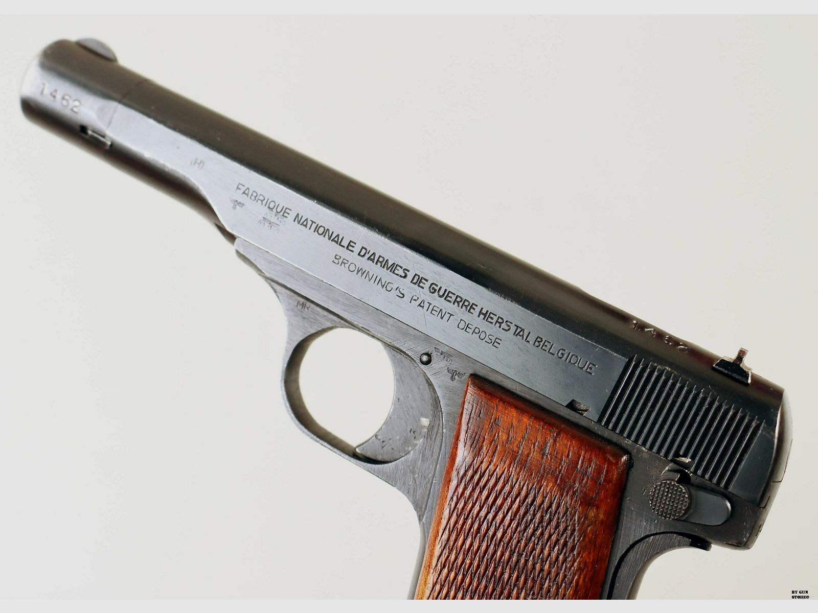Pistola Fabrique Nationale F.N. mod. 10/22 Politi Norway cal. 7,65 matr. 54294, immagine 6 di 11