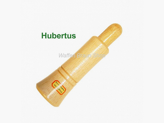 HUBERTUS Eichelhäherlocker aus poliertem Holz. 8,5 cm lang