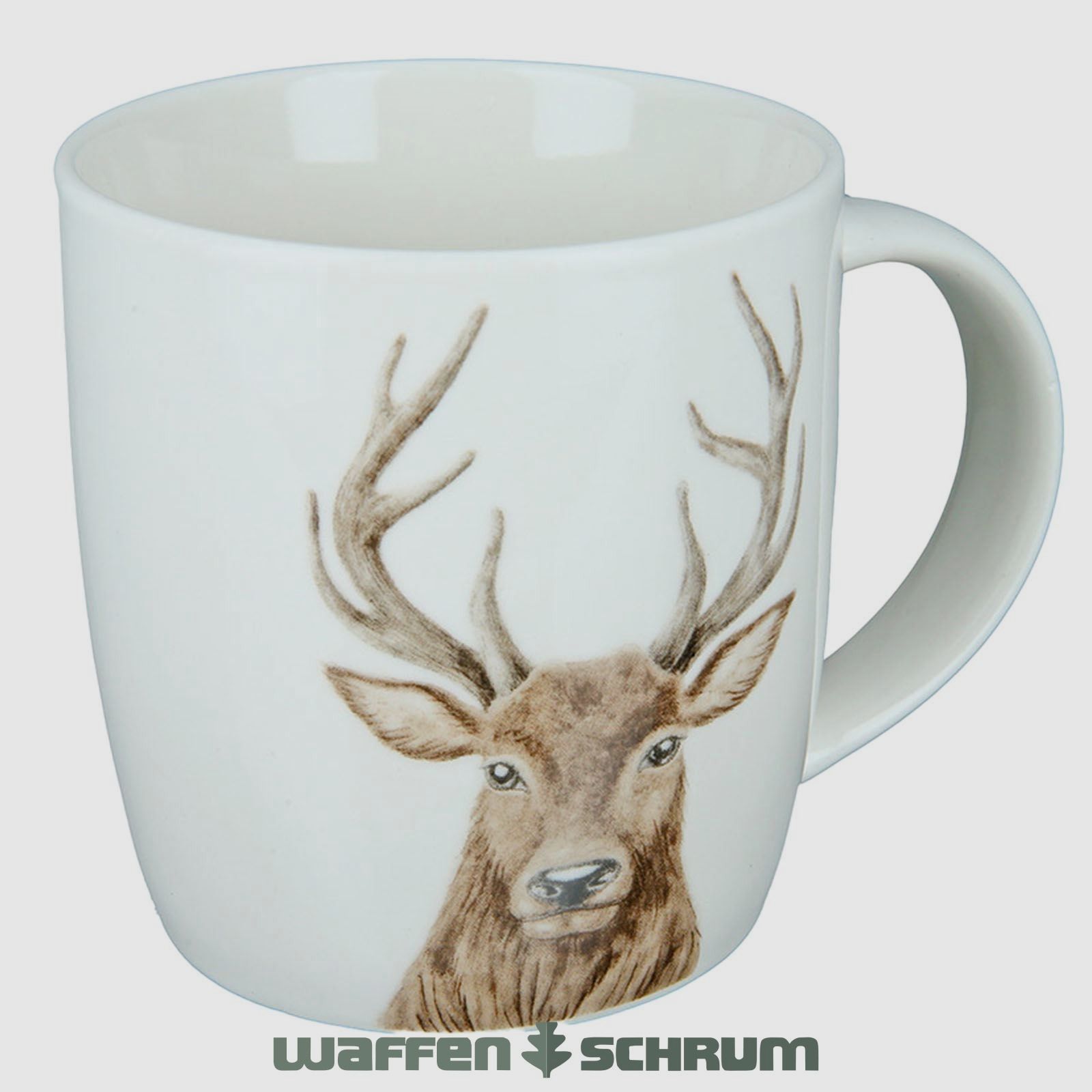 AKAH Porzellantasse Hirschkopf 380ml