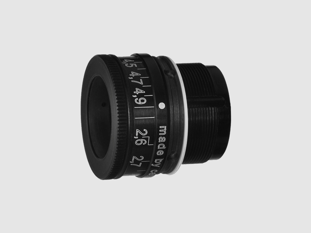 Centra Irisringkorn Querbalken (verstellbar) GE31 M12.7x0.5 wf K Tunnel 2.3-4.3mm 1.6mm schwarz, Bild 2 von 2