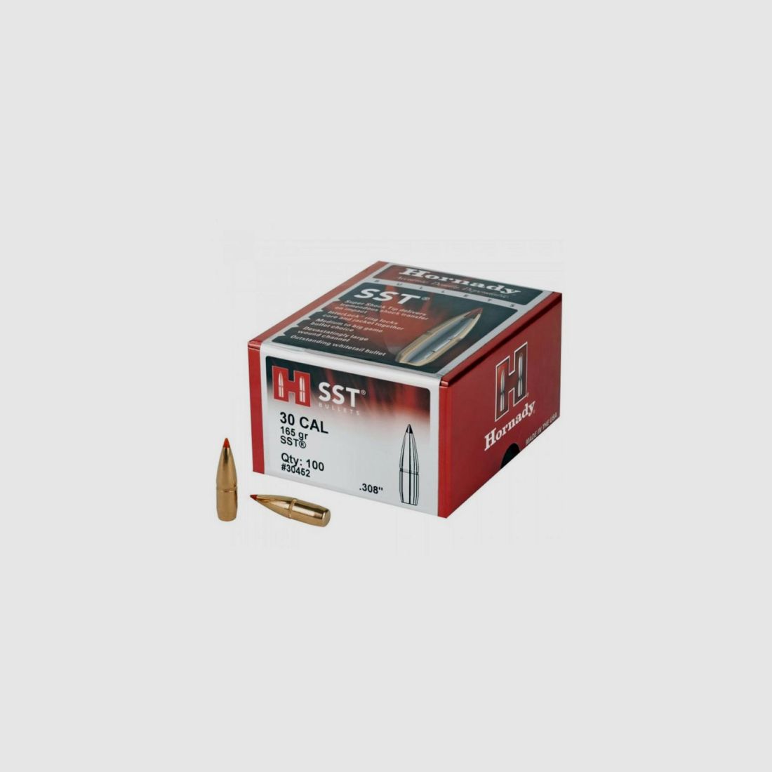 OGIVA HORNADY CAL.30 – 7,62MM(308″) 165GR. SST INTERLOOK