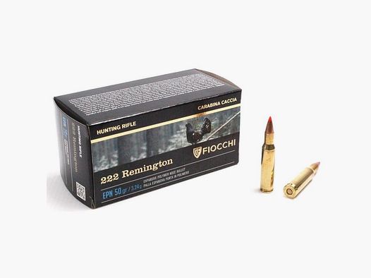 Fiocchi Munition 222 Rem EPN 50 gr