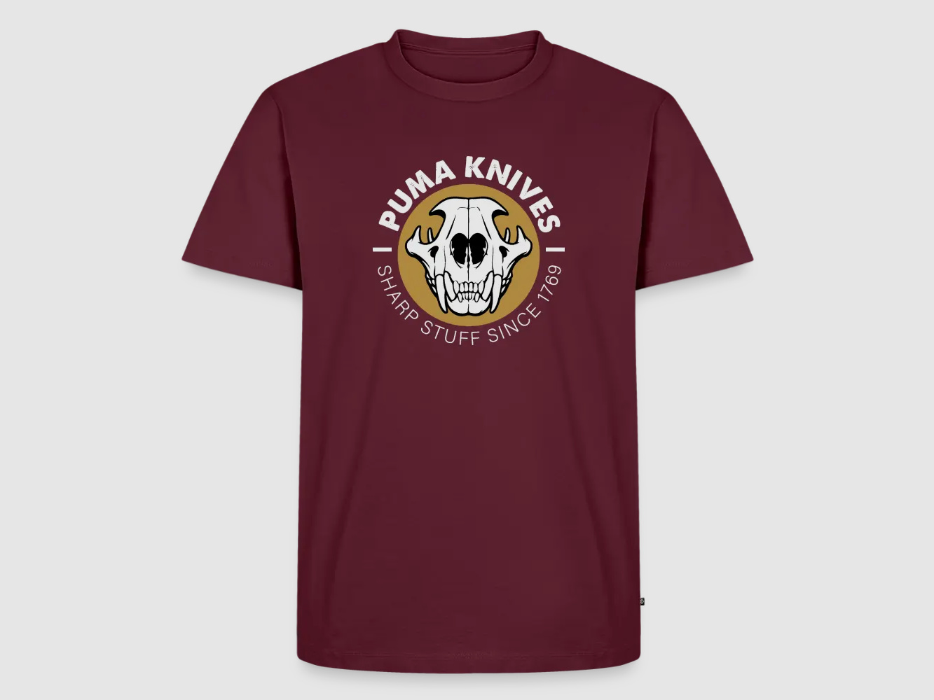 PUMA Męska Premium Koszulka "Skull Frontal Sharp Stuff" Biała