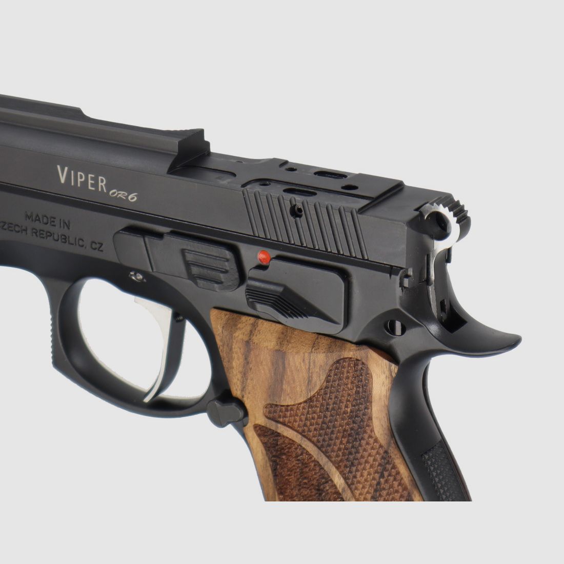  Waffen-Oschatz CZ75 Viper 6 Zoll mit SAO-Abzug - Optic Ready - Nussbaum Matchgriff