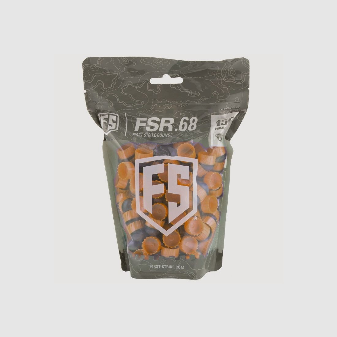 First Strike Paintballs bolsa de 150 disparos (gris/naranja)
