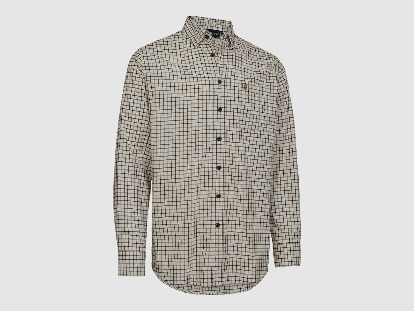 Gavin Hemd - Beige Check – Kleidergröße Herren: 43/44