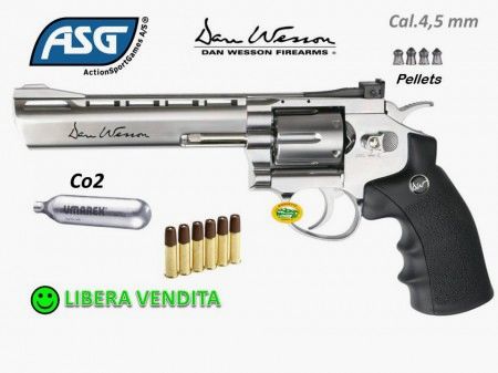 ASG DAN WESSON 6 CO2 cal.4,5mm - pallini diabolo - IAA114