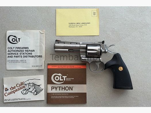 Colt Phyton (4" Lauf mit verschiedenen Dokumenten) .357Mag