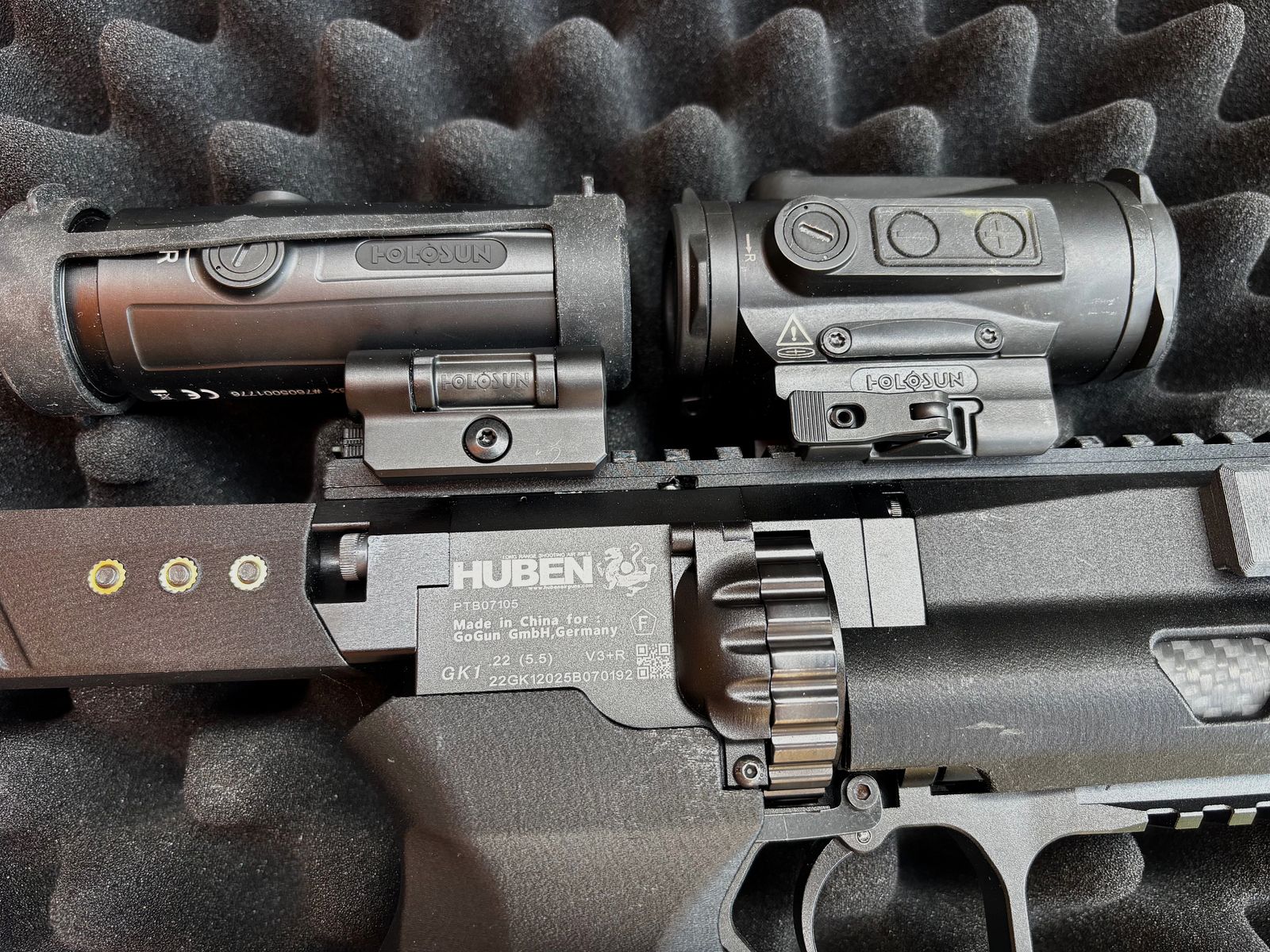 Huben K1 avec beaucoup d'accessoires.