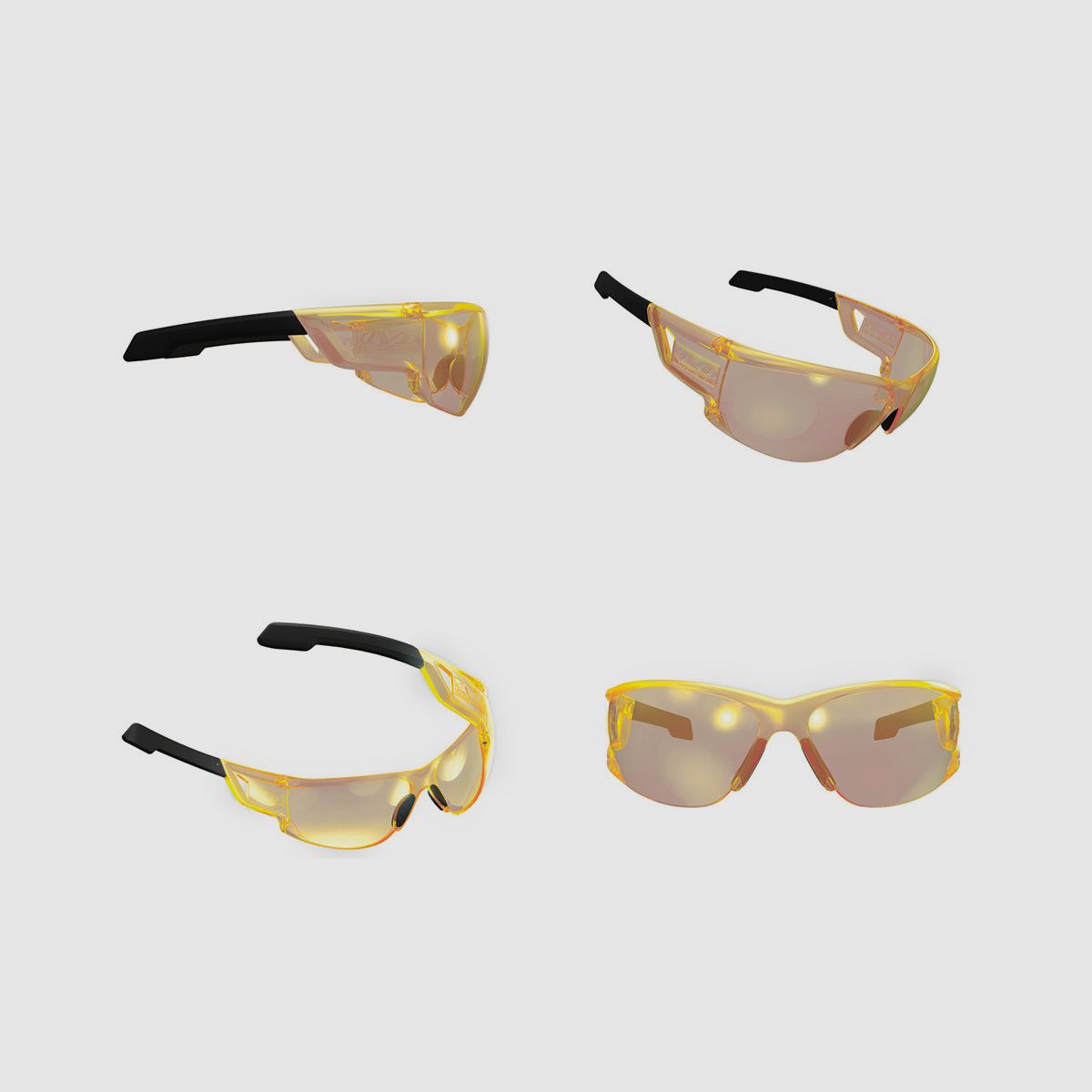 MECHANIX WEAR – VISION BALLISTISCHE BRILLE TYPE-N AMBER FASSUNG GELBE LINSE, Bild 3 von 5