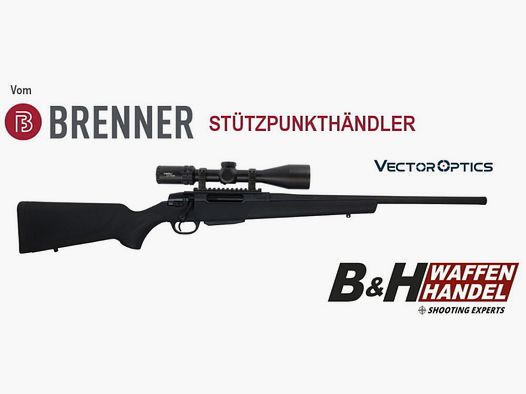 Brenner complete package BR20 Polymer .30-06Spring. with Vector Optics Grizzly 2.5-15x50i HD