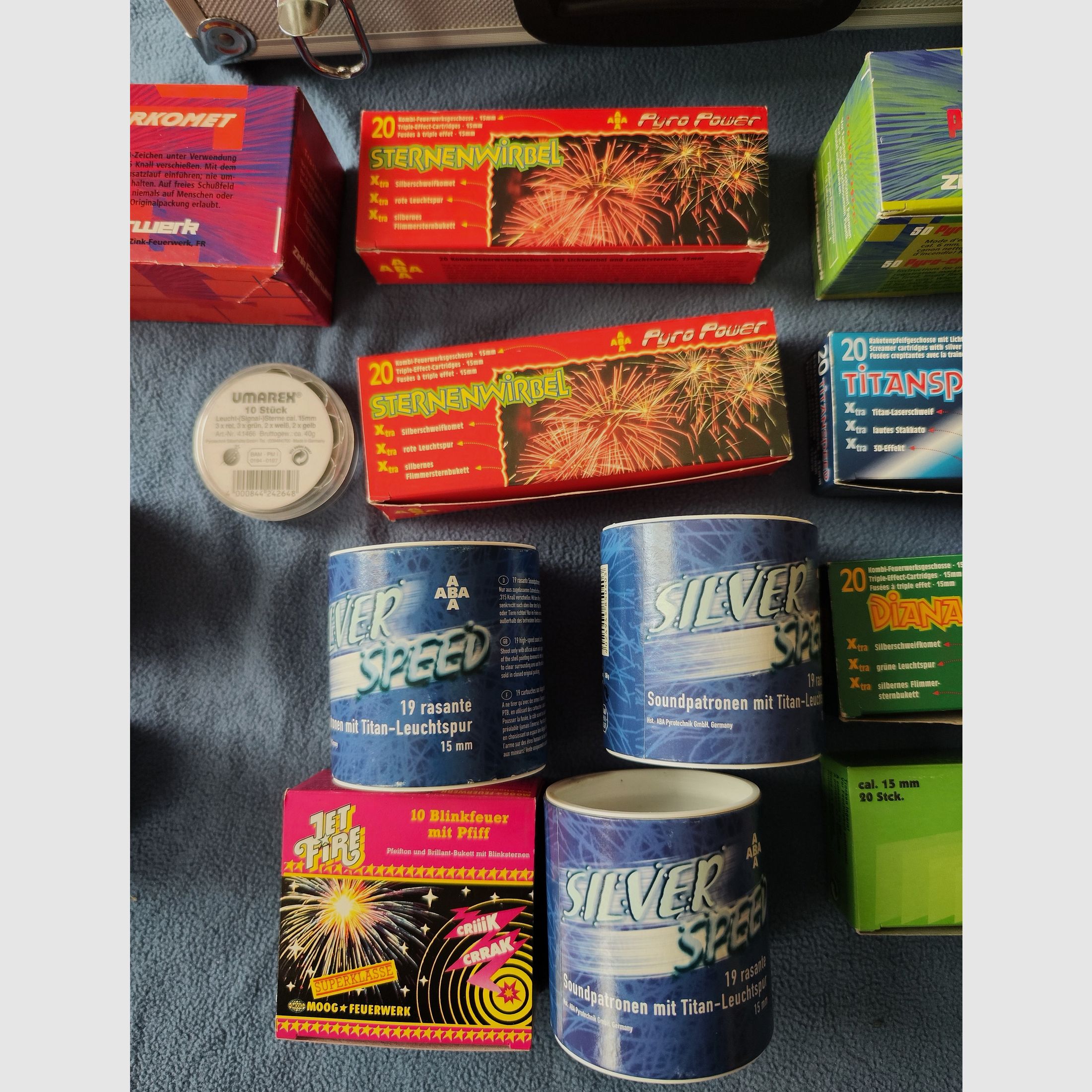 Raketenpijlen Pyro Power ABA Umarex Metalen Koffer