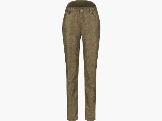 Damen Vintage Celina Hose Dunkelbraun Mélange Dunkelbraun Mélange 36