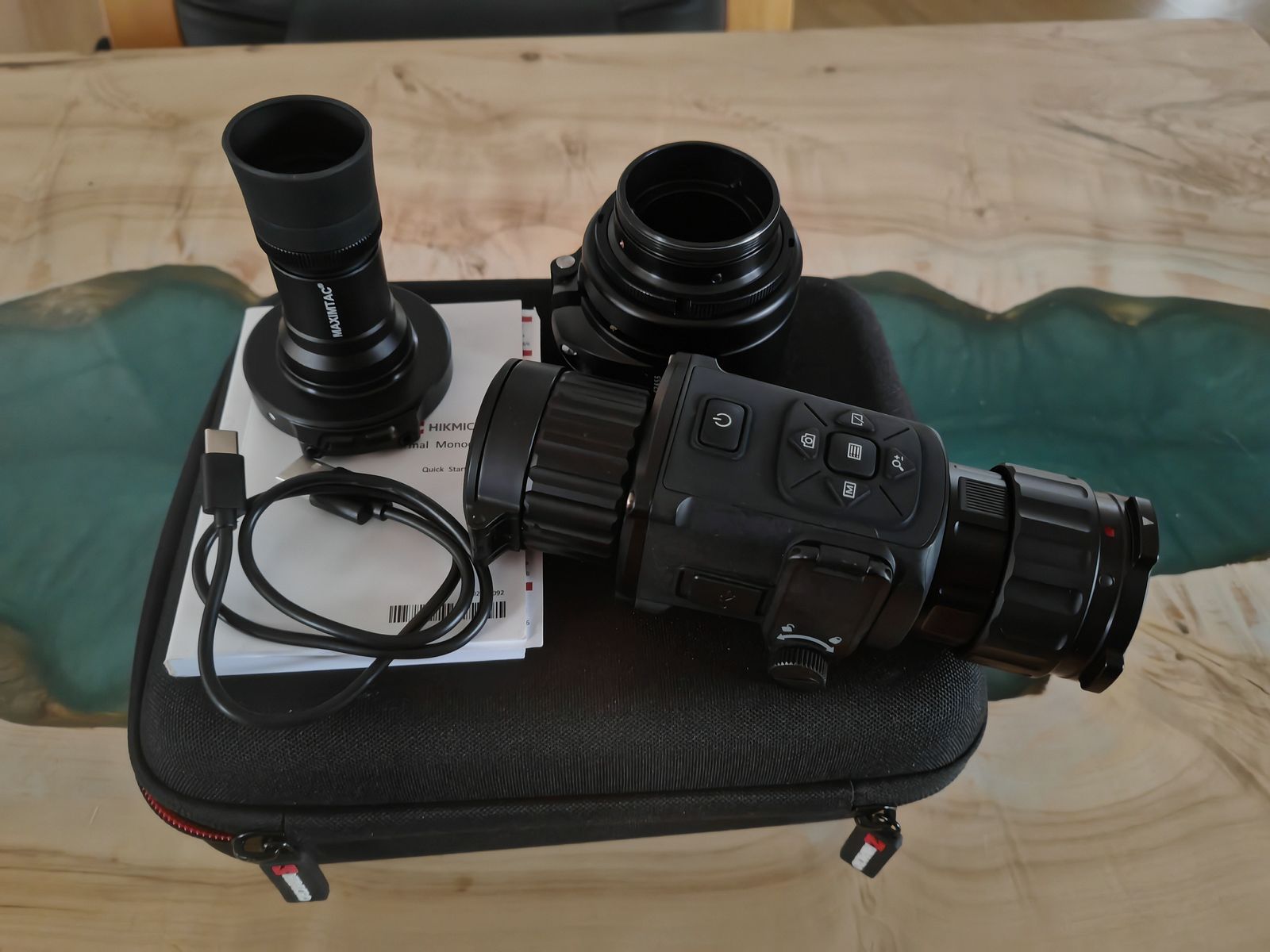 Hikmicro Thunder TH35PC mit viel Zubehör und Adapter