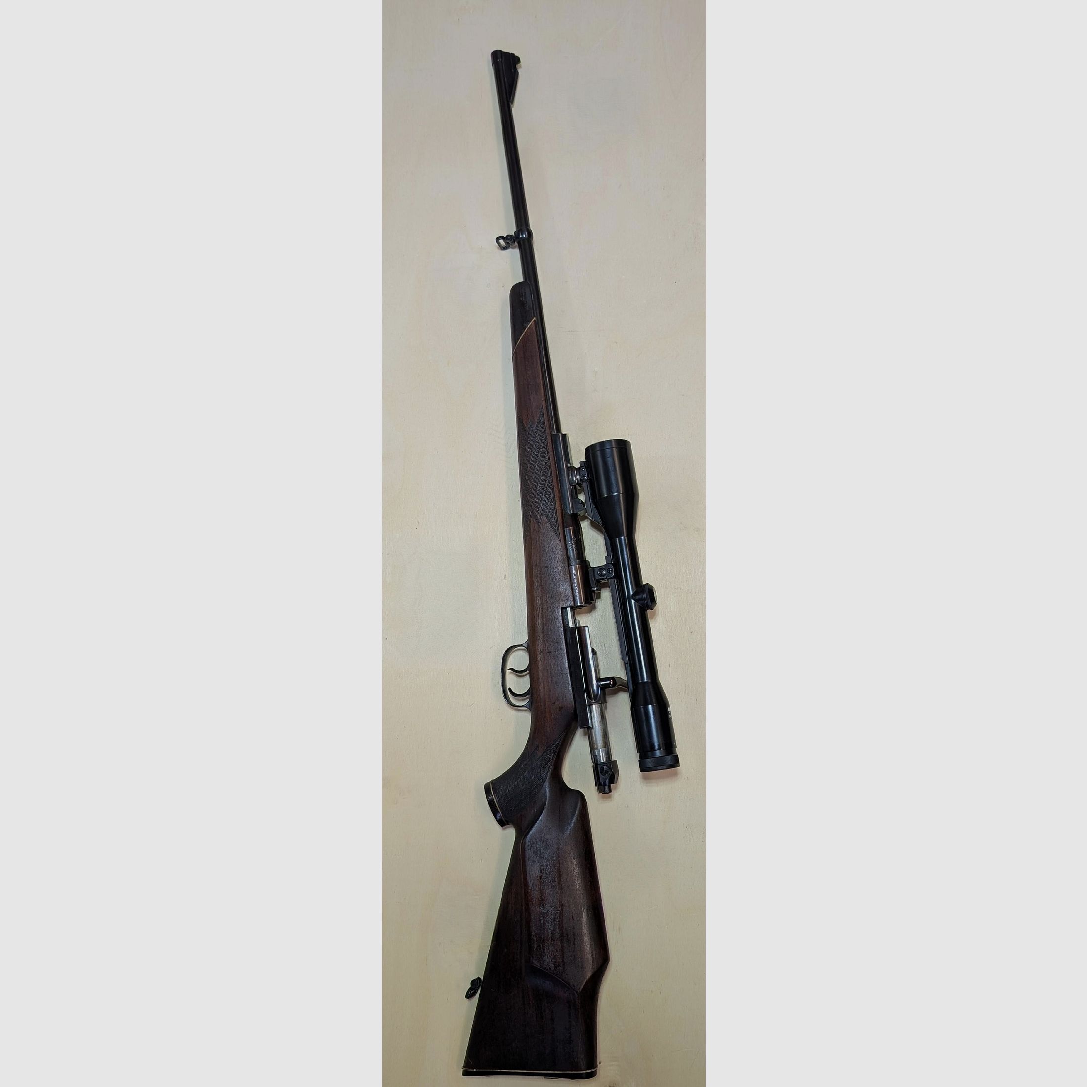 Mauser C66. Herhaler in het kaliber 7x64 met richtkijker