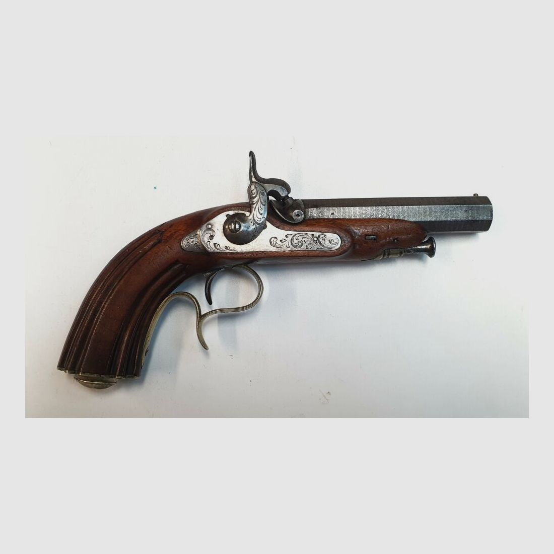 Pistola a percussione sconosciuta Liège, pistola da tiro - .62 polvere nera