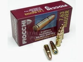 Munición FIOCCHI – 7.63 Mauser – 88 grains – blindada