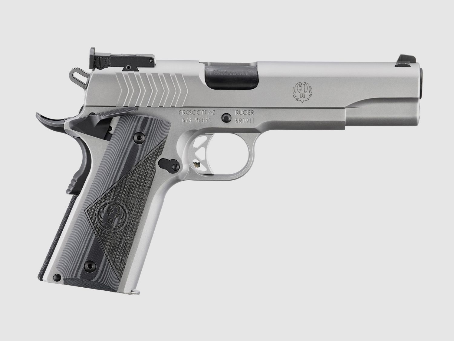 RUGER PISTOLE SR1911 TARGET 9MM LUGER 5"/12,7CM LOW-GLARE STAINLESS