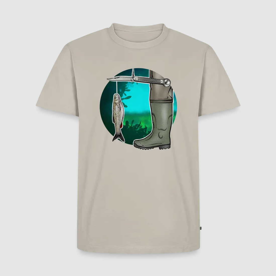 PUMA Men´s Premium T-Shirt „Waagemesser – Petri Heil"