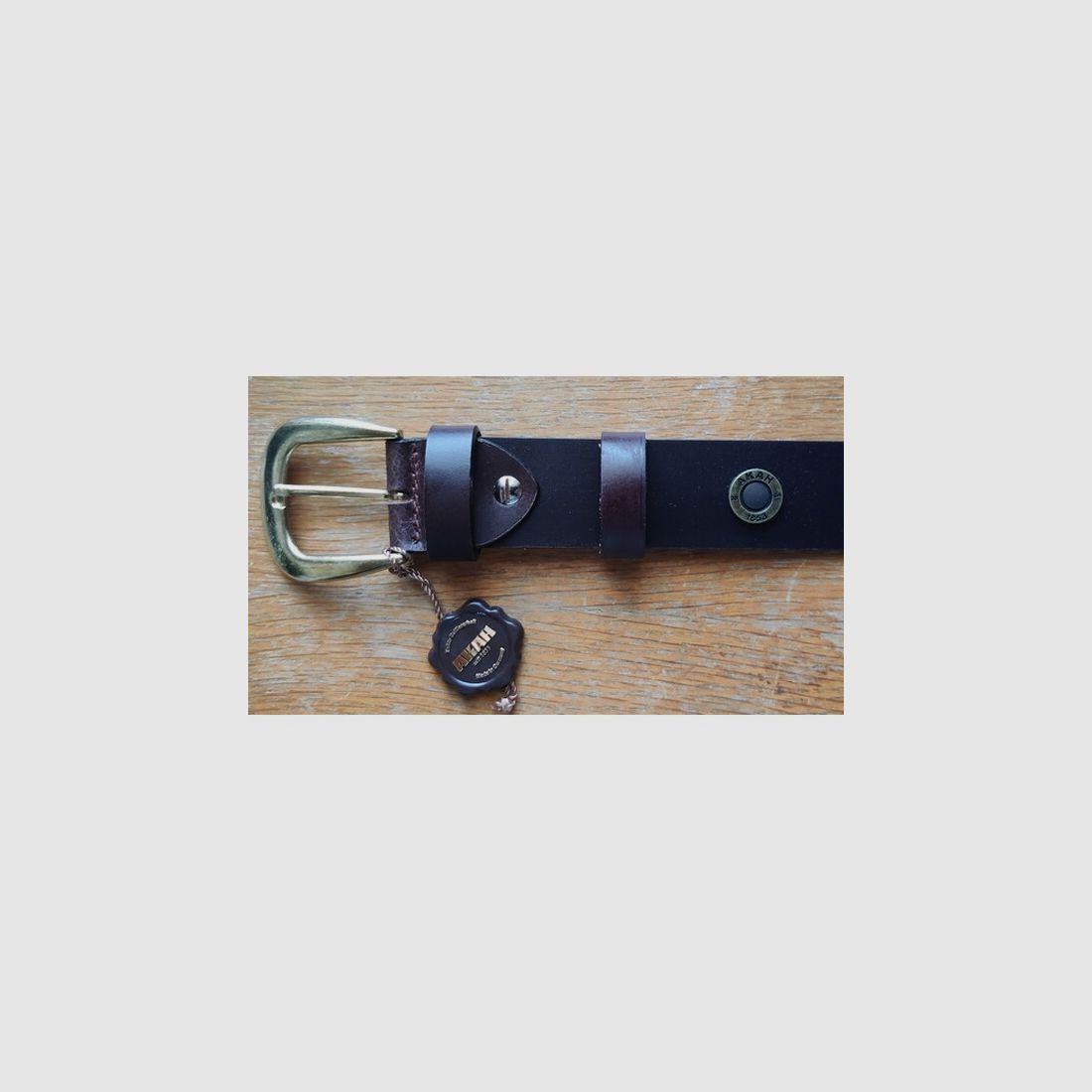 AKAH Jagd Jäger Gürtel Patrone Echt Leder | BW 105 cm- 120cm | 4 cm breit | braun