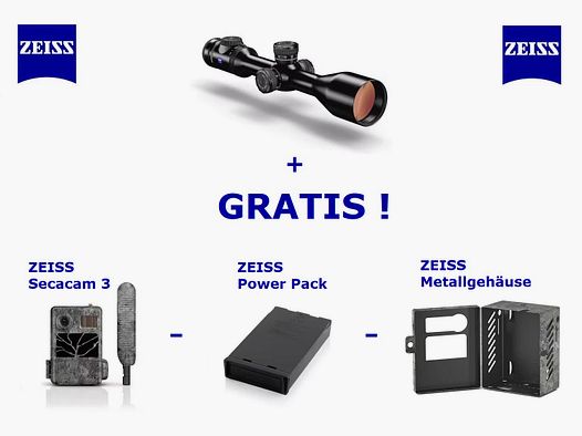 ZEISS V8 2,8-20x56 ... GRATIS ! Secacam 3 + Gehäuse + Power Pack