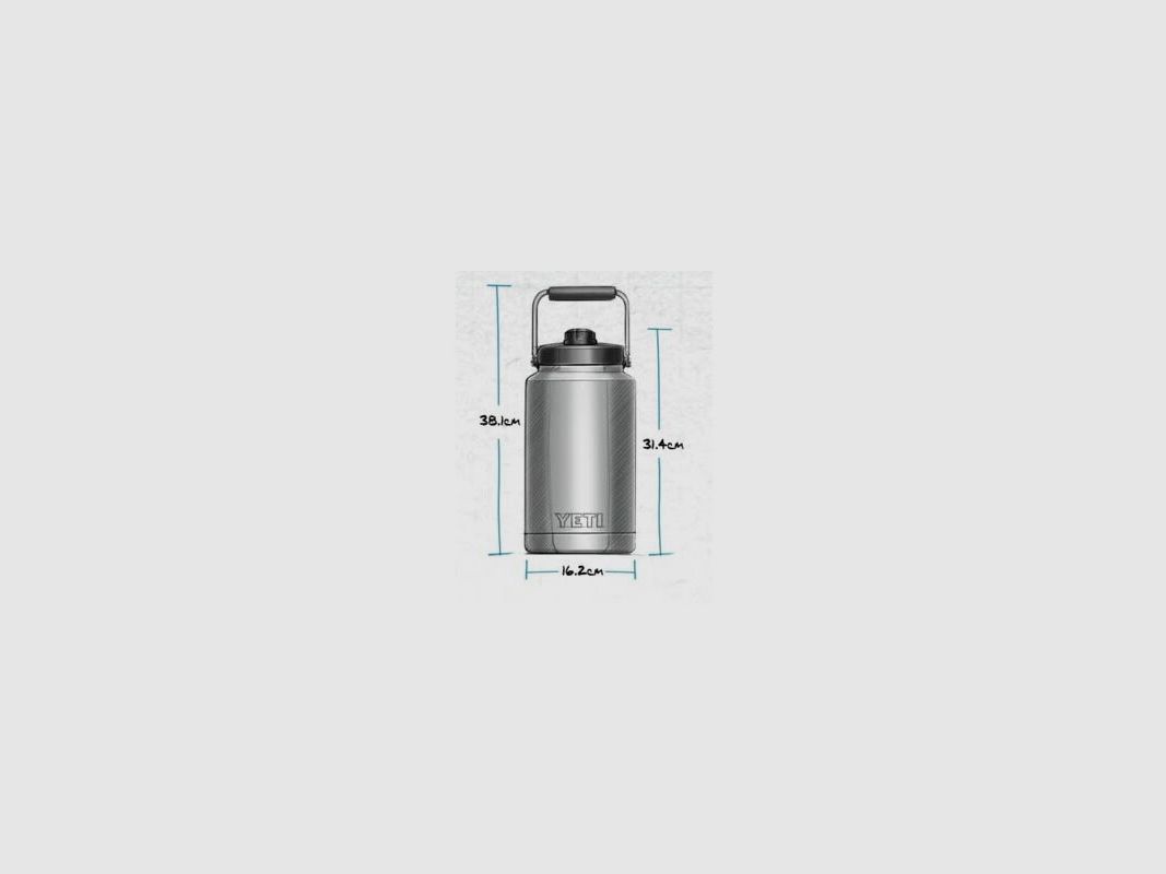 Yeti Trinkjug Rambler 1 Gallon (3,8 Liter) Schwarz