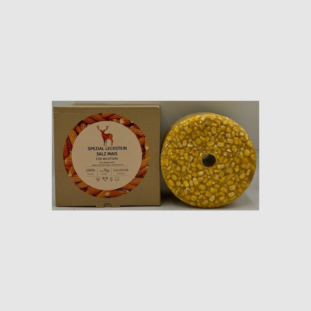 WILDLUTSCHER Spezial Leckstein "Salz Mais"
