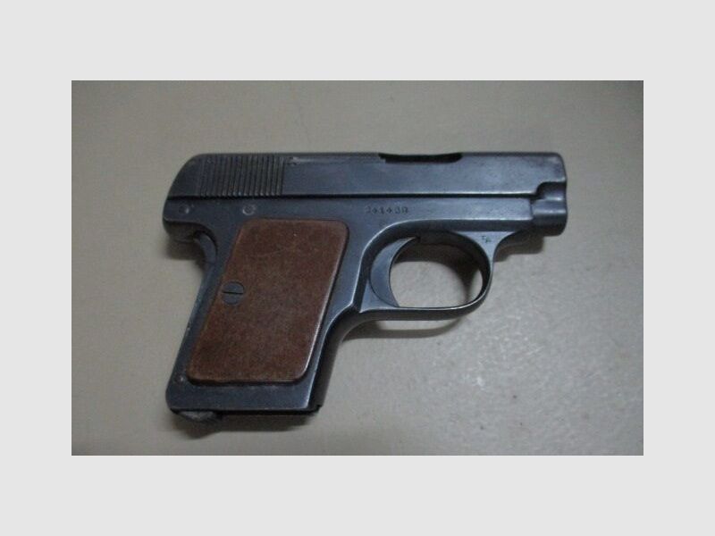 Pistolet FN Browning 6,35 mm avec sécurité de paume -sans chargeur-, image 1 sur 2