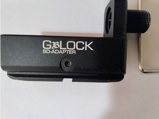 GbLOCK-adapter voor Glock 17 T4E kaliber 0,43 om een demper te installeren
