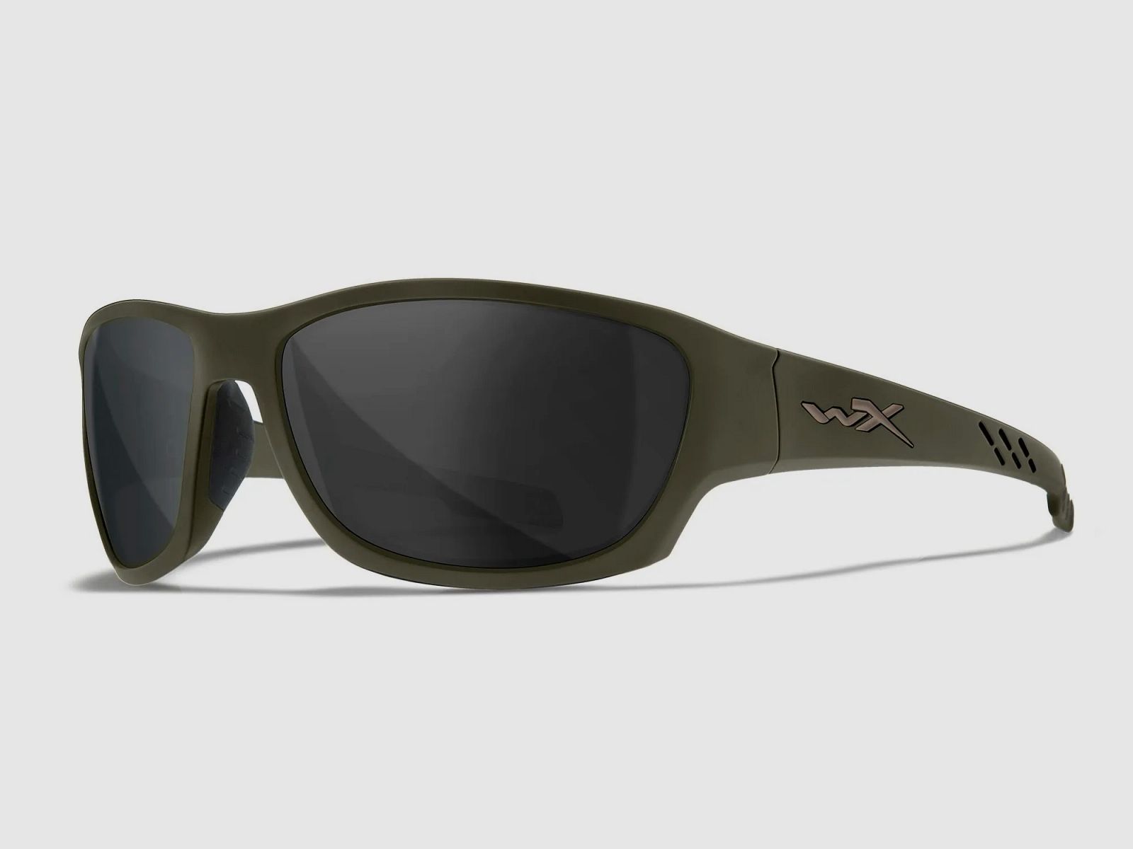 Lunettes WX CLIMB, verres : gris, couleur de la monture : vert armée mat